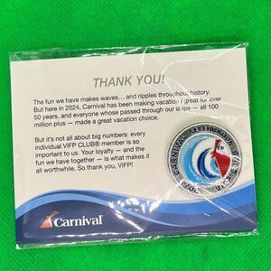 NEW Carnival Cruise Line Ship Celebration 2024 VIFP Club Pin